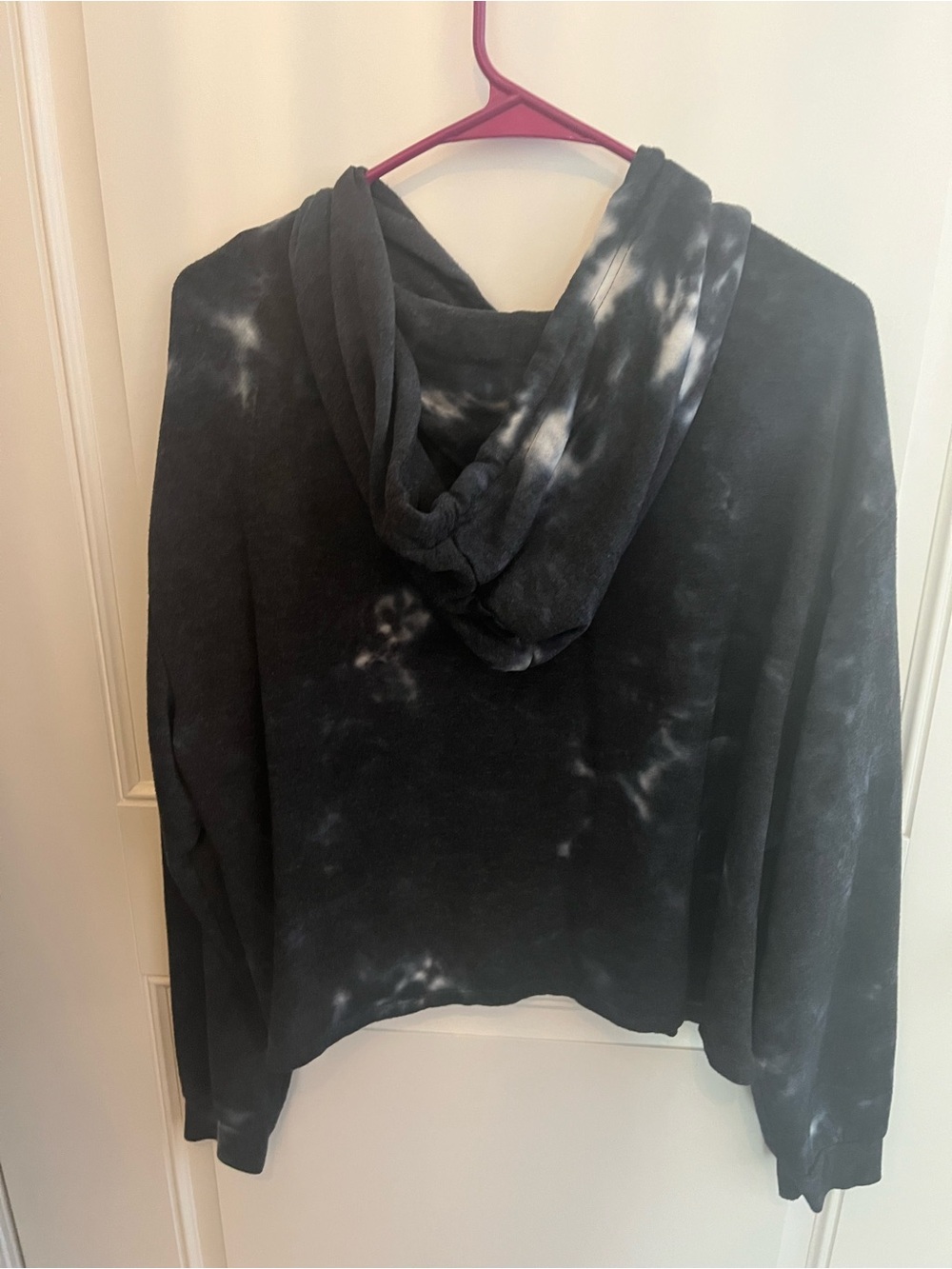 Polaroid Black White Tie-Dye Crewneck Sweatshirt with Supercolor Logo - Picture 3 of 3